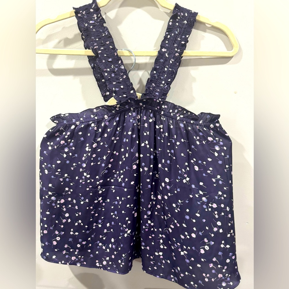 Express blouse- pretty purple floral and really flattering neck line